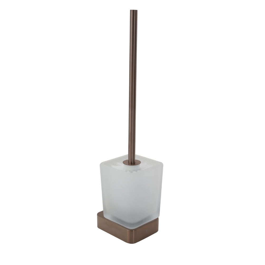 JTP Hix Brushed Bronze Toilet Brush Holder Cut Out